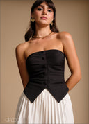 Button-down tube top