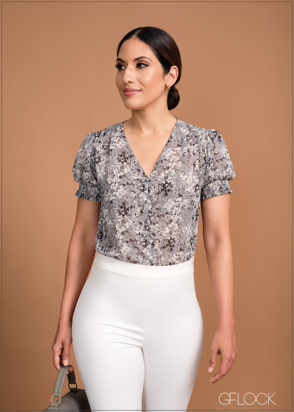 Short Sleeve Puff Top - 120424