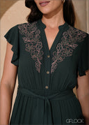 Embroidery Jumpsuit - 070225