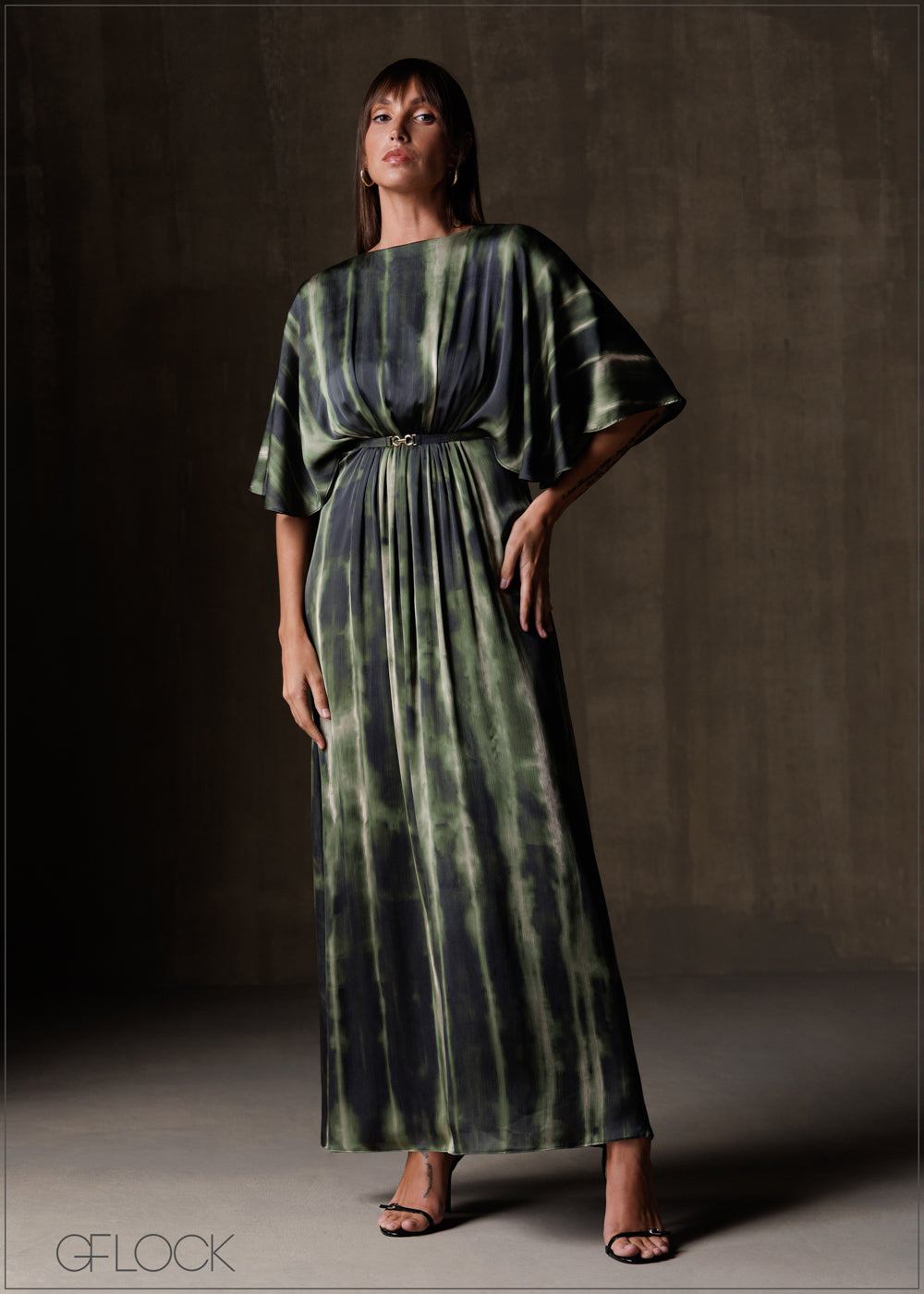 Chain Detailed Maxi Dress - 191225