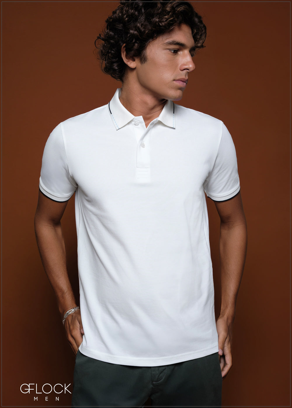 Dot Collar Polo T-Shirt - 080425