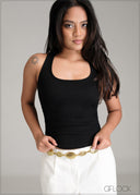 Razor Back Crop Top - 061225