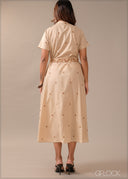 Embroidered Dress - 290726