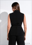 Sleeveless Blazer - 011225