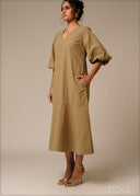 V-Neck Dress - 250926