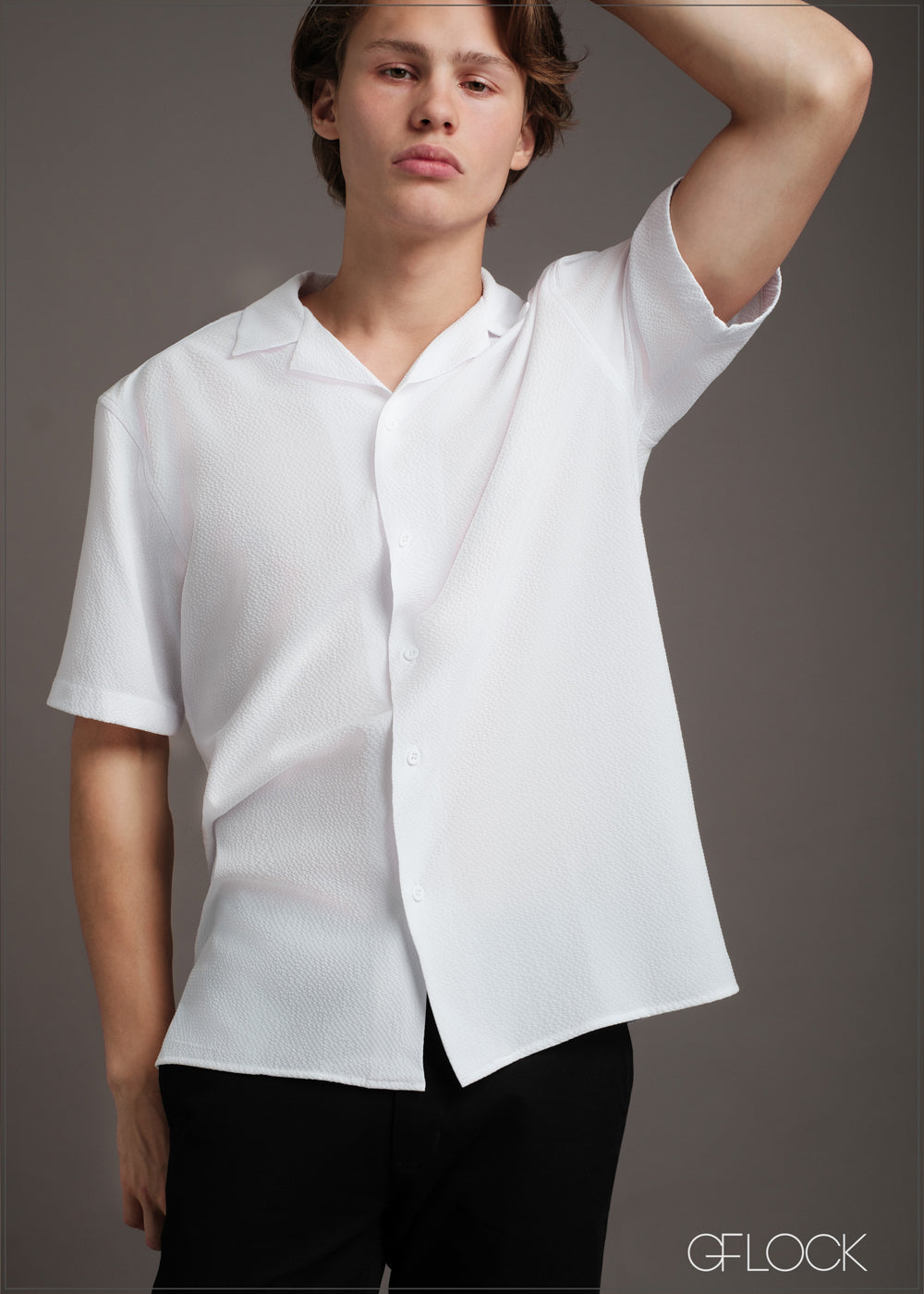 Oversize Short Sleeve Shirt - 231223 - GFLOCK.LK