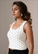 Polka Dot Sleeveless Tee - 121026