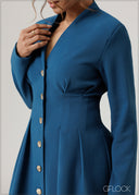 Long Sleeve Blazer Dress - 230926W