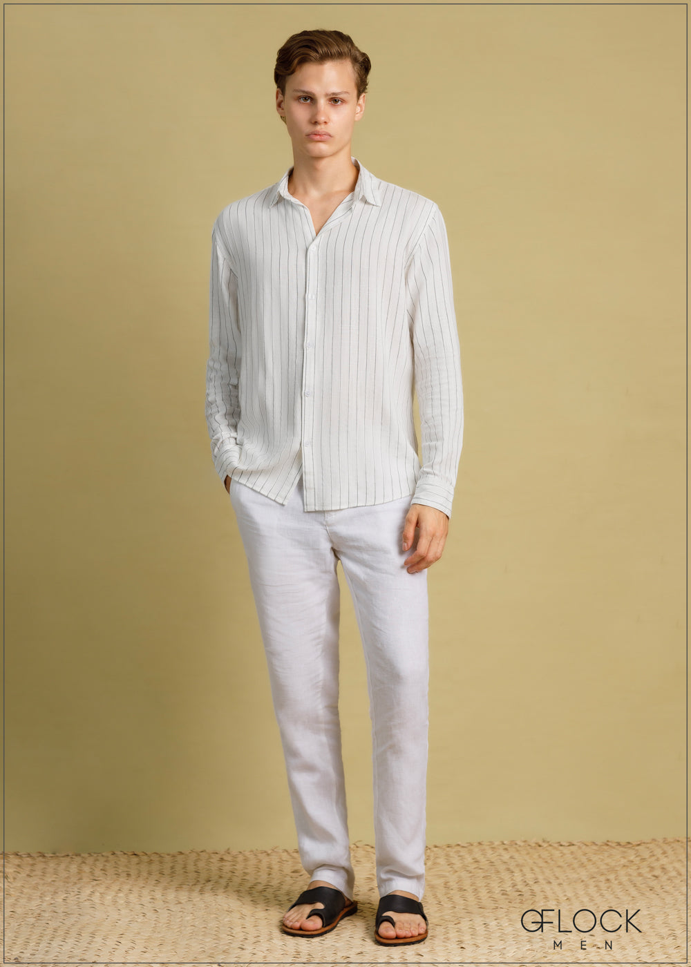 Relax Fit Stripe Linen Shirt - 030724 - 02