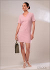 Bodycon Dress With Seam Details - 120124