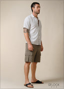 Normal Collar Short Sleeve Shirt - 100626