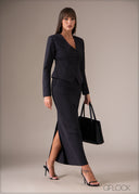 Long Sleeve V-Neck Top - 060326