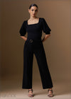Square Neck Puff Sleeve Top - 120925