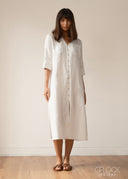 Loose Fit Button Down Dress - 030426