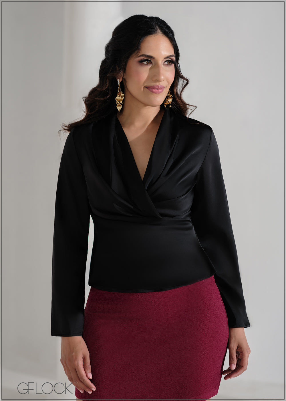 Front Wrap Detailed Top - 090625