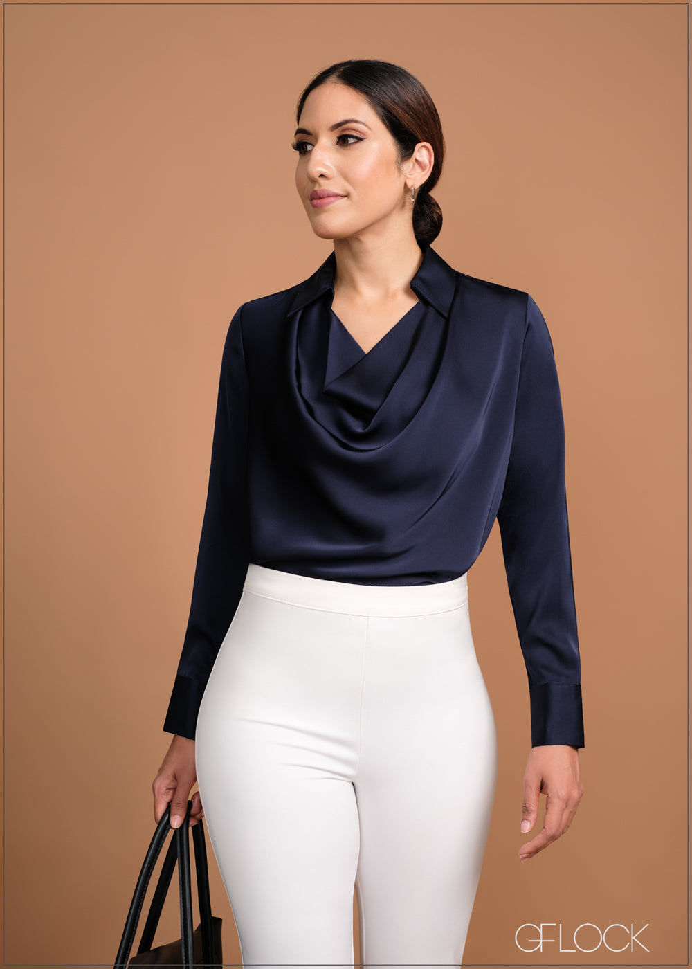 cowl neck long top