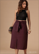 Tie Detail Skirt - 140926