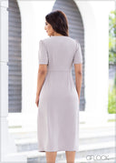 V-Neck Dress - 231023