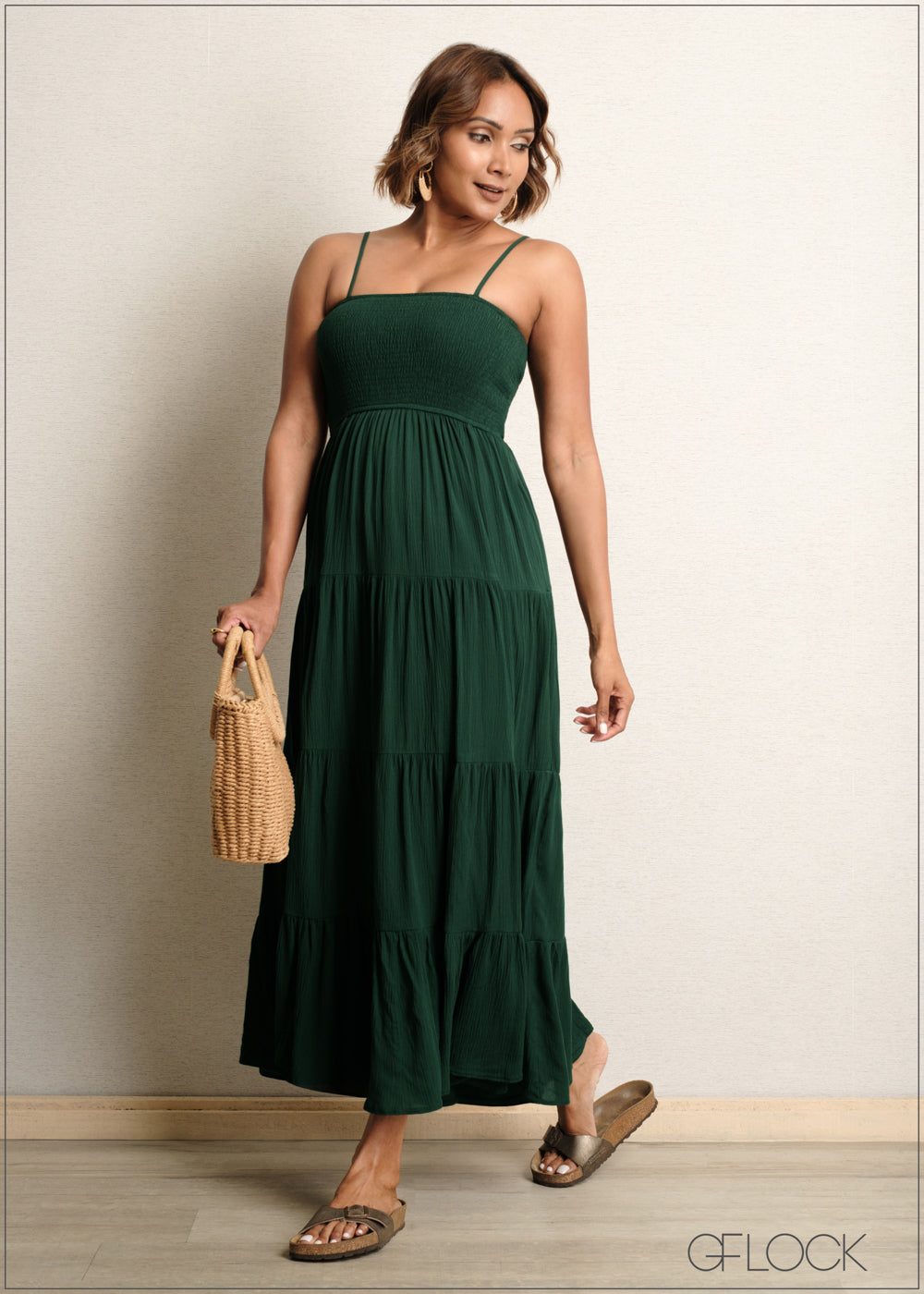 Tiered Strappy Dress - 090525