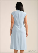 Tie-Up Midi Dress - 261026