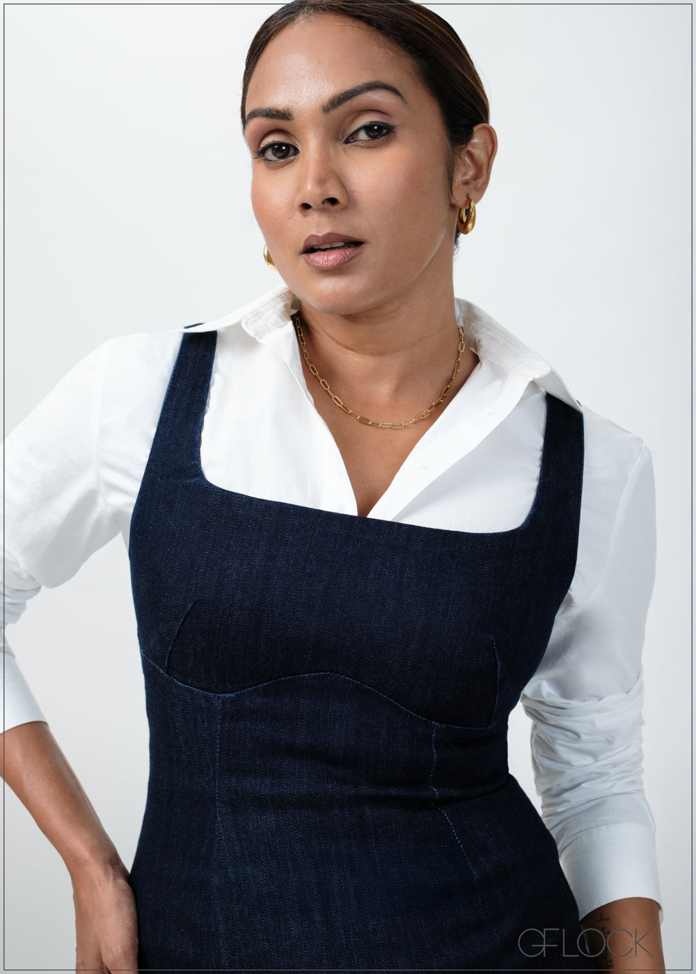 Long Denim Dress - 120725