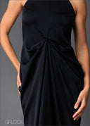 Halter Neck Pleat Detail Maxi Dress - 020525