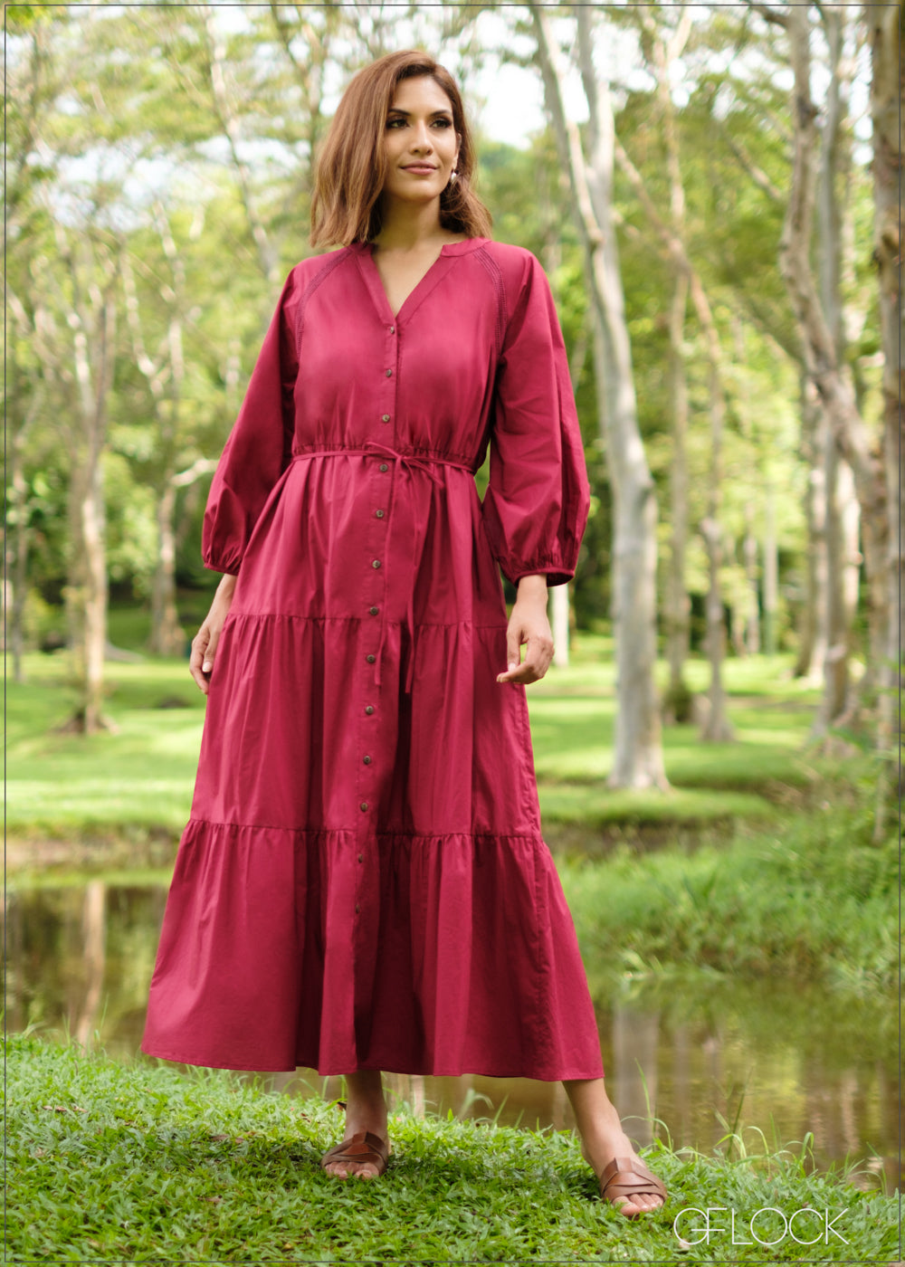 Balloon Sleeve Dress - 100524