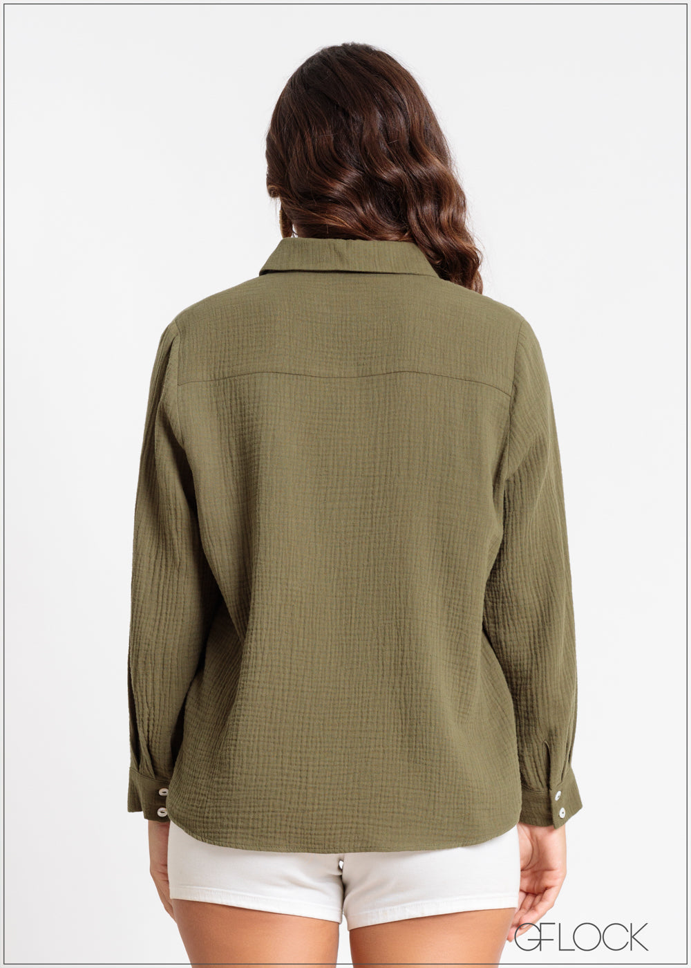 Long Sleeve Regular Collar Shirt - 041124