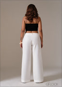 Low Waist Linen Pant - Long Length - 111225