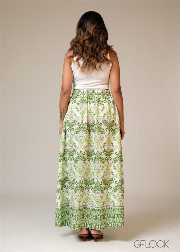 Printed Skirt - 101125