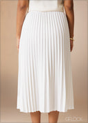 Pleated Midi Skirt - 180926