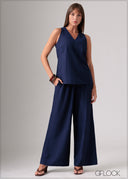 V-Neck Relaxed Top - 120126