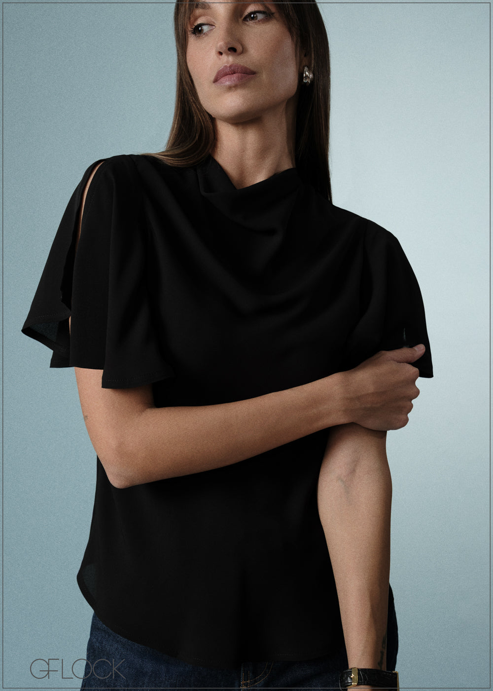 Cowl Neck Top - 071125