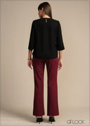 Lace Trim Top - 020226