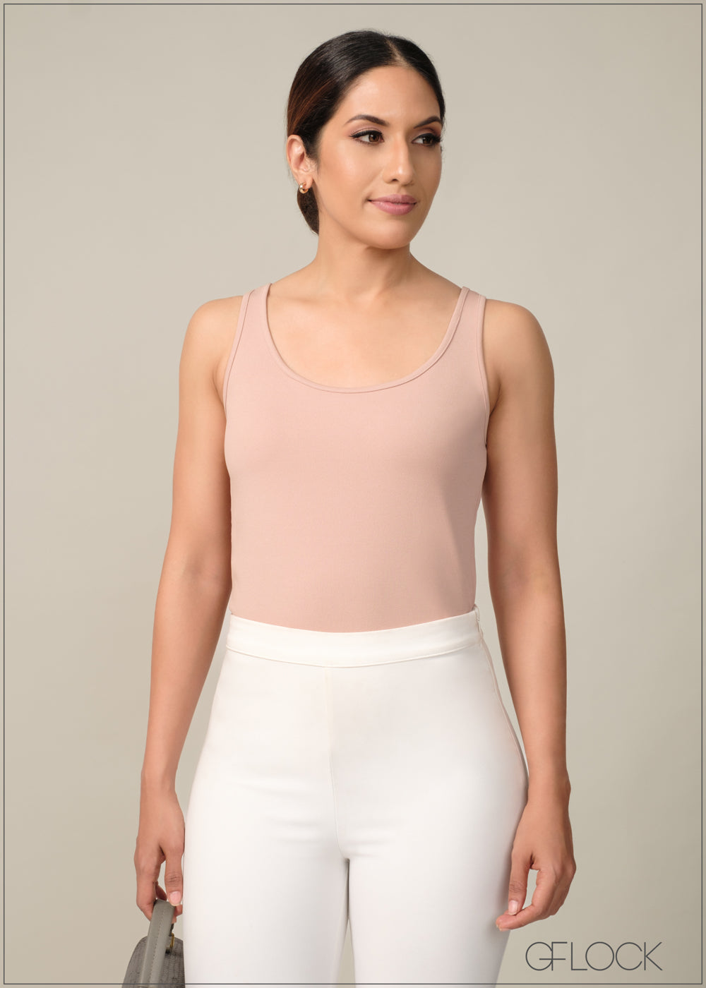 SLEEVELESS SCOOP NECK TOP - 170424