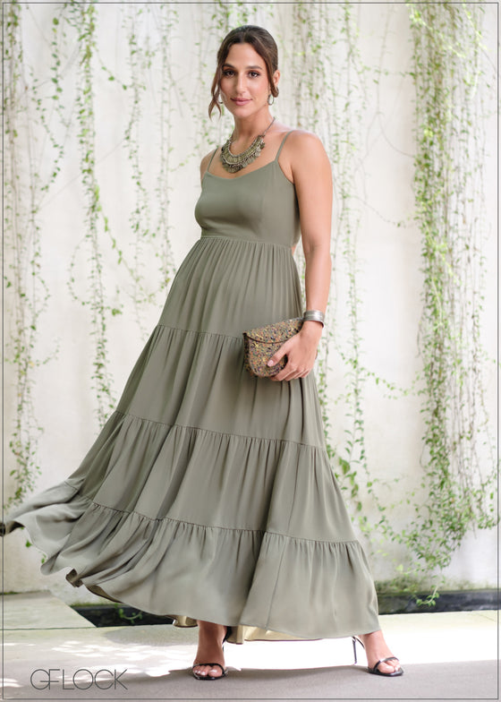 Tiered Layered Maxi Dress - 300824