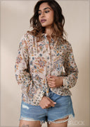 Printed Basic Shirt - 220826