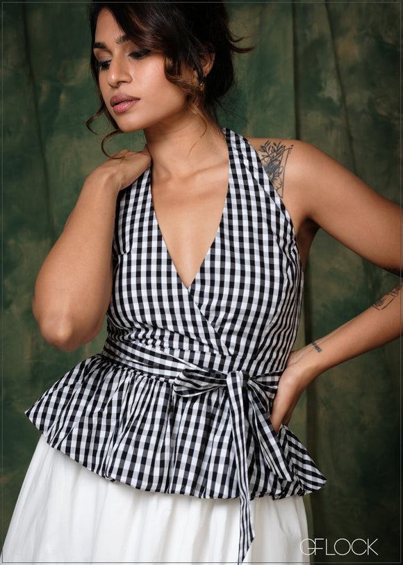 Gingham Top - 171225