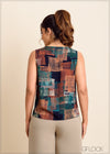 Printed Sleeveless Top - 150523