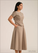 Puff Sleeves Waistcoat - 261026