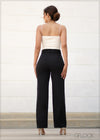 High Waisted Straight Leg Pant - 210723
