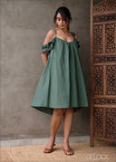 Lace Detail Mini Dress - 070425