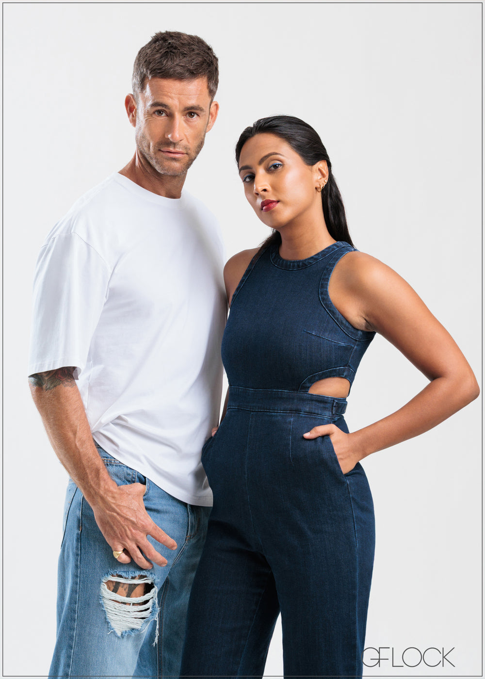 Straight Leg Ripped Jean - Long Length - 250625