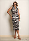 Printed Wrap Dress - 090525