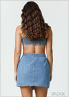 Denim Wrap Skirt - 080325