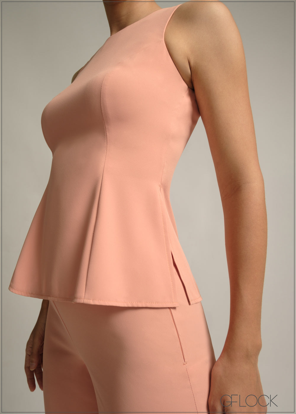 Crease Detail Straight Leg Pants - 220825