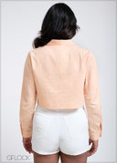 Long Sleeve Crop Shirt - 260525