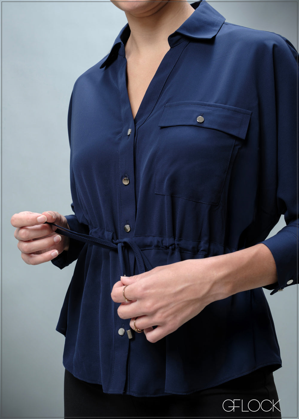 Pocket Detailed Long Sleeve Top - 070725