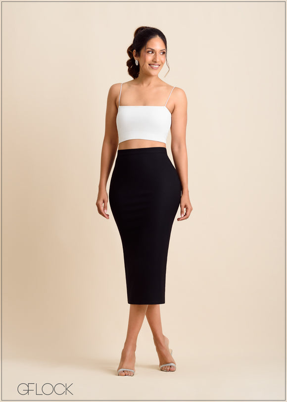 High Waisted Midi Skirt - 150523