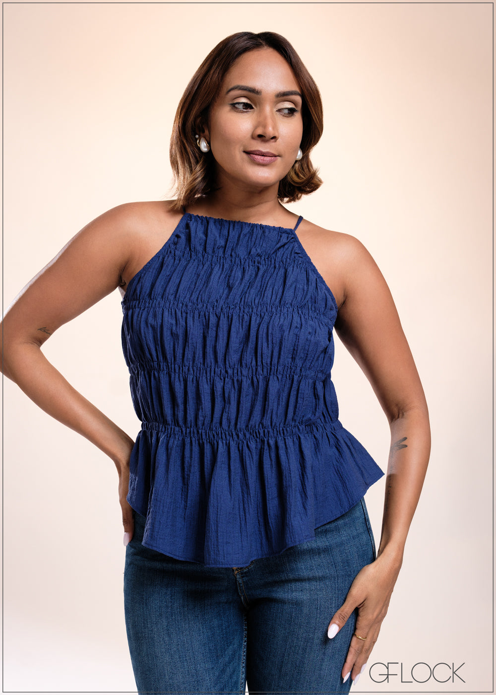 Gathered Crop Top - 040825